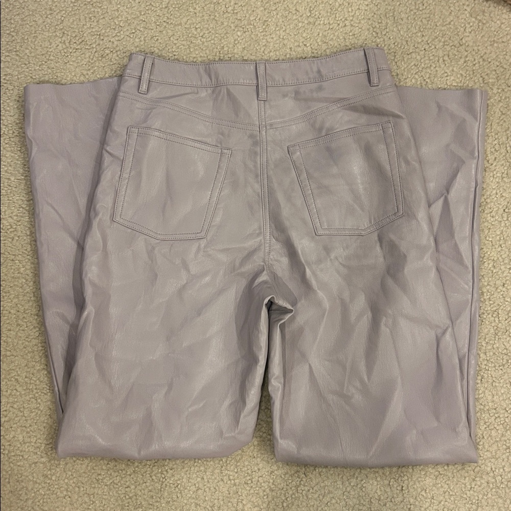 Aritzia Wilfred Melina high-rise straight-leg vegan leather pants - Picture 6 of 7